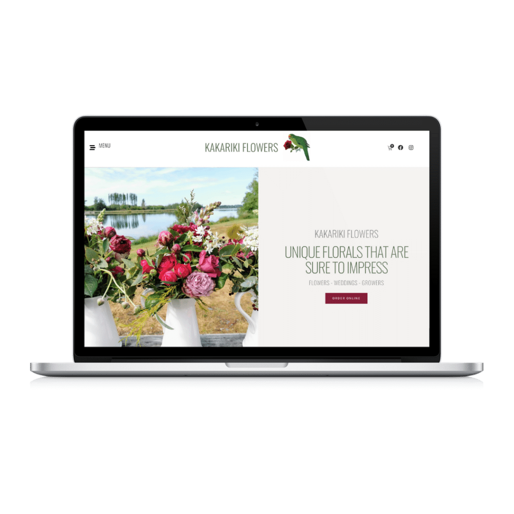 Kakariki Flowers Website Preview